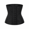 SIBOTE ST-1130 breathable 3-hook waist training girdle in black SIBOTE ST-1130 breathable 3-hook waist training girdle in black