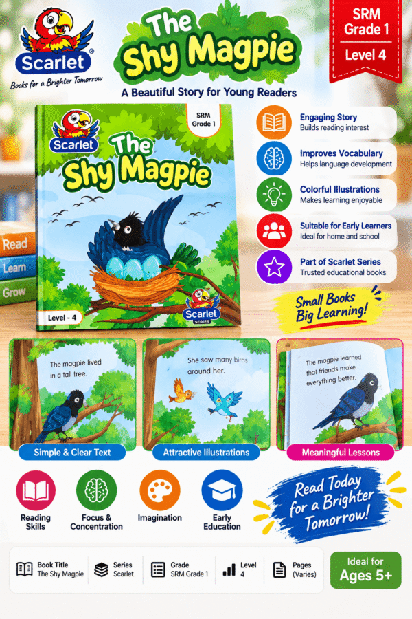 The Shy Magpie – SRM Grade 1 Level 4 Children’s Story Book