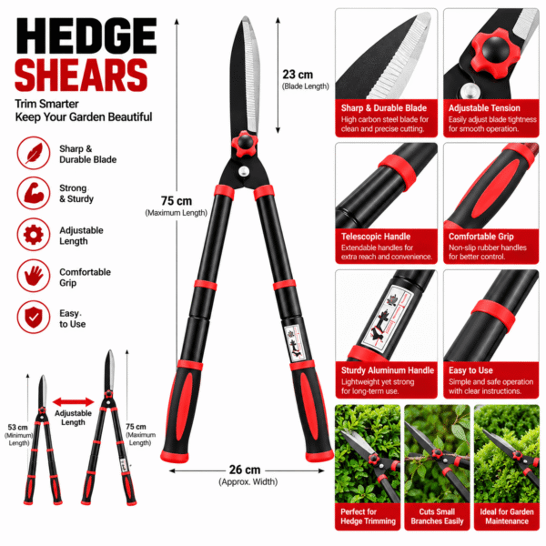 Telescopic Hedge Shears