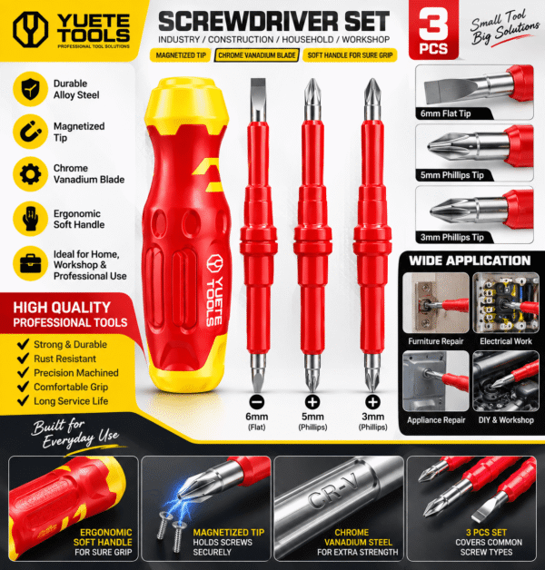 YUETE Tools Screwdriver Set