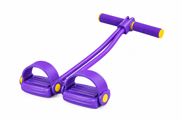 YIDENG Sports Pull Reducer resistance exercise trainer with purple elastic tubes and foot pedals
