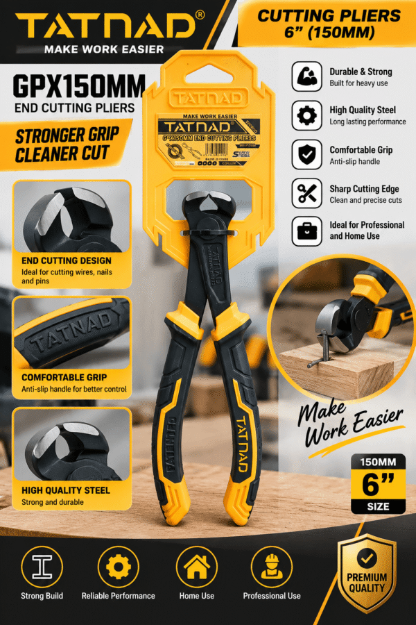 6 Inch End Cutting Pliers TATNAD GPX150MM