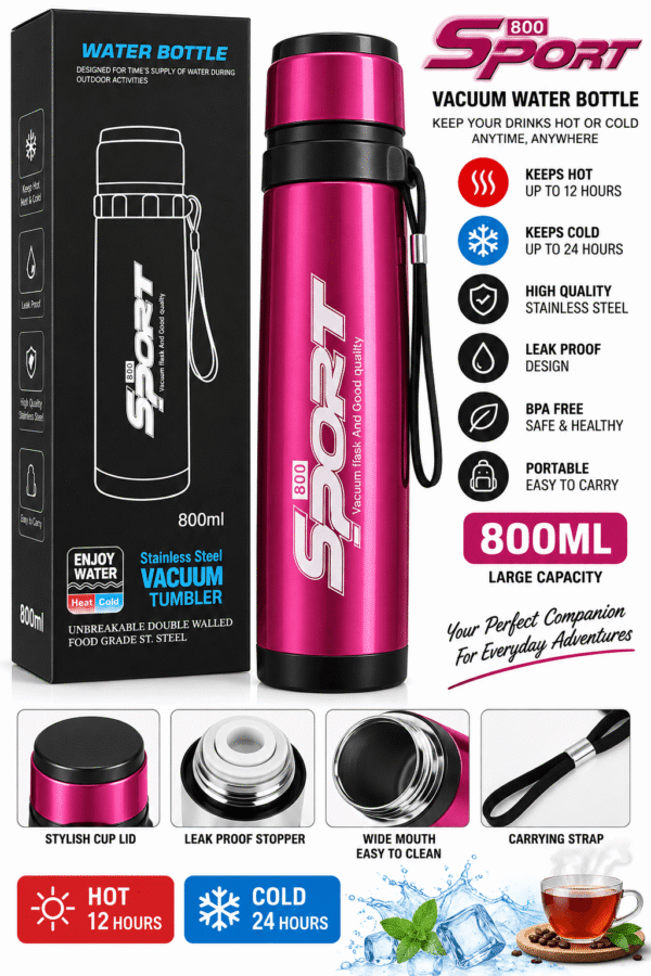 SPORT 800ml Stainless Steel Vacuum Flask