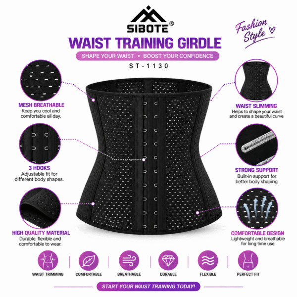 805a51fa-4499-4260-afb8-6dcf64328a4f SIBOTE Waist Training Girdle