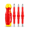 YUETE Tools 3-Piece Screwdriver Set with 6mm, 5mm and 3mm screwdrivers