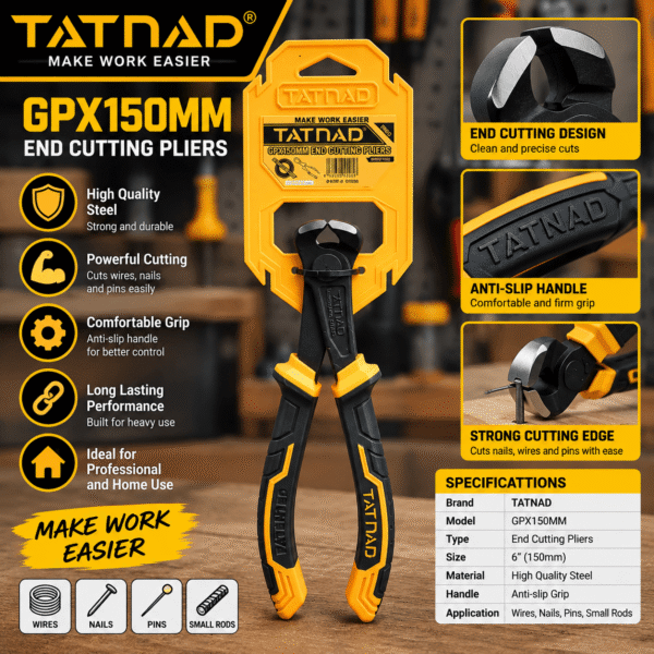 6 Inch End Cutting Pliers – TATNAD GPX150MM