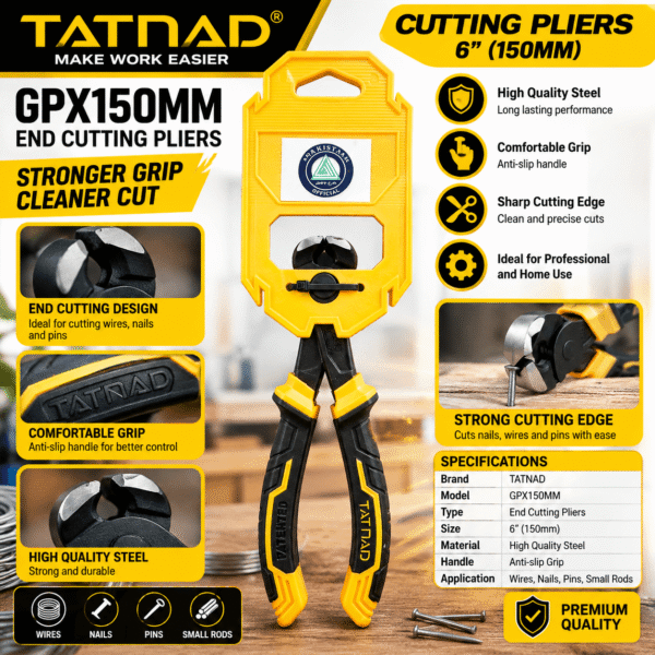 6 Inch End Cutting Pliers – TATNAD GPX150MM